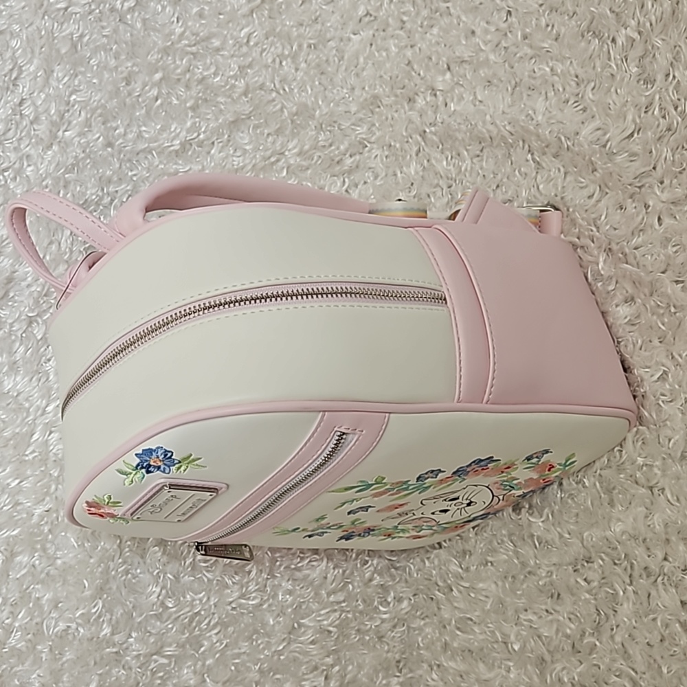NWT Loungefly Aristocats embroidered floral mini backpack - Picture 3 of 12
